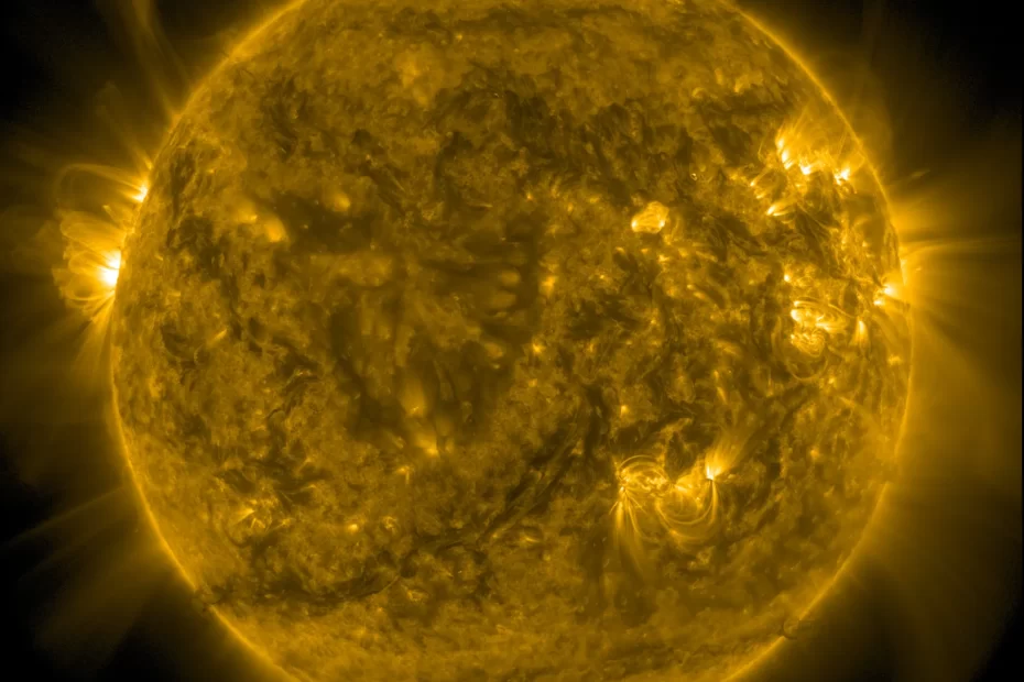 Em 9 de setembro de 2025, o Observatório de Dinâmica Solar da NASA capturou esta imagem do Sol. NASA/GSFC/Observatório de Dinâmica Solar