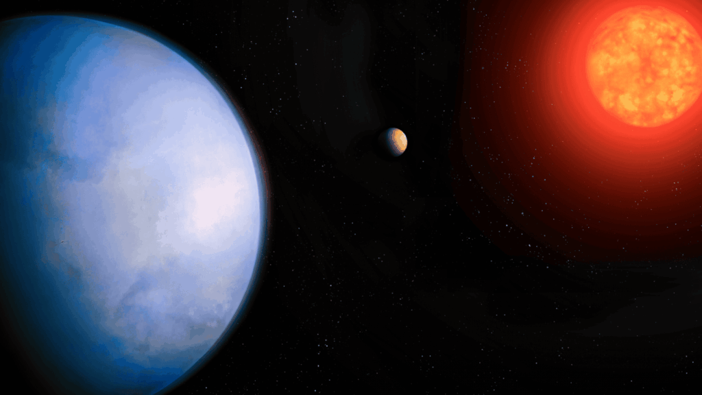 Uma equipe internacional de cientistas, incluindo pesquisadores da Penn State, apelidou o exoplaneta GJ 251 c de "super-Terra", pois os dados sugerem que ele tem uma composição rochosa semelhante à da Terra e é quase quatro vezes mais massivo. Crédito: Ilustração da Universidade da Califórnia em Irvine