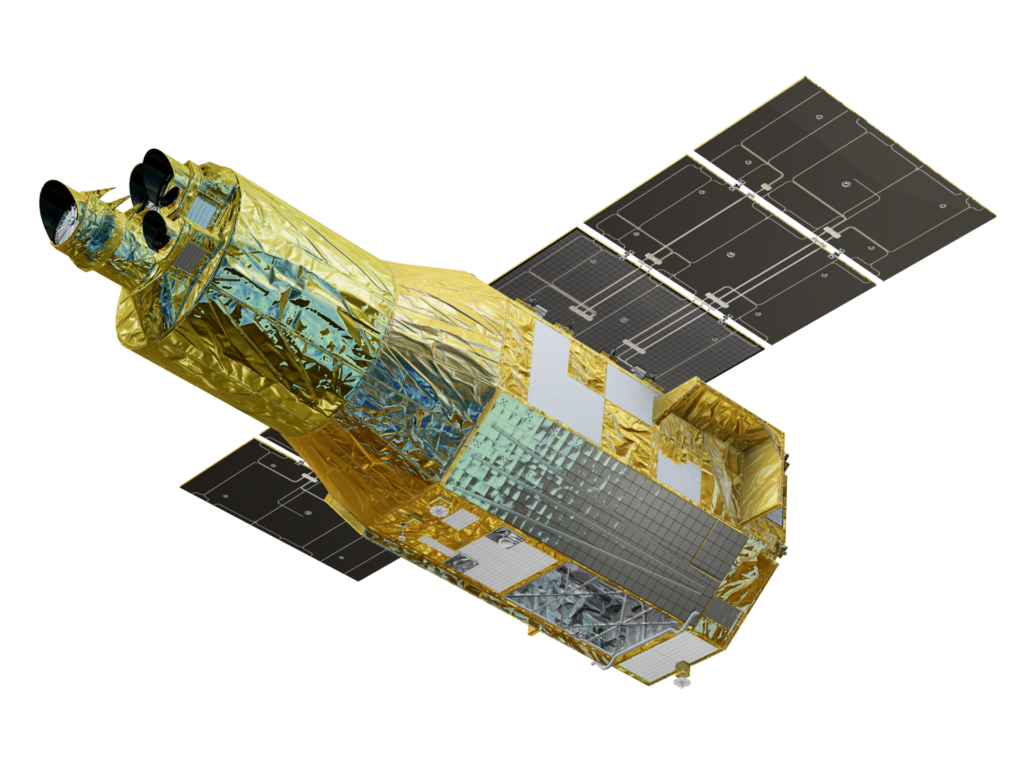 O XRISM realizará observações espectroscópicas de raios X em alta resolução do plasma de gás quente que sopra através das galáxias do universo. Este projeto internacional inovador, liderado pela JAXA, está sendo desenvolvido em colaboração com a NASA, a ESA e outros parceiros altamente qualificados. A espaçonave será lançada em 2023 a partir do Centro Espacial de Tanegashima, no Japão, com componentes de hardware e suporte para gestão e planejamento científico fornecidos pela ESA. Em troca, a ESA receberá tempo de observação, que será destinado a cientistas vinculados a instituições dos Estados-Membros da agência.