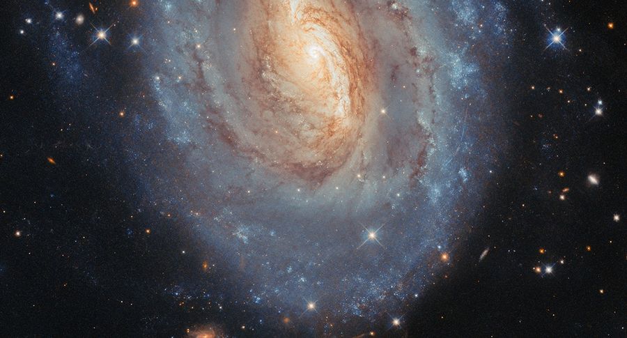 Esta imagem do Telescópio Espacial Hubble da NASA/ESA mostra a galáxia espiral chamada NGC 6000. Créditos: ESA/Hubble & NASA, A. Filippenko; Agradecimento: M. H. Özsaraç